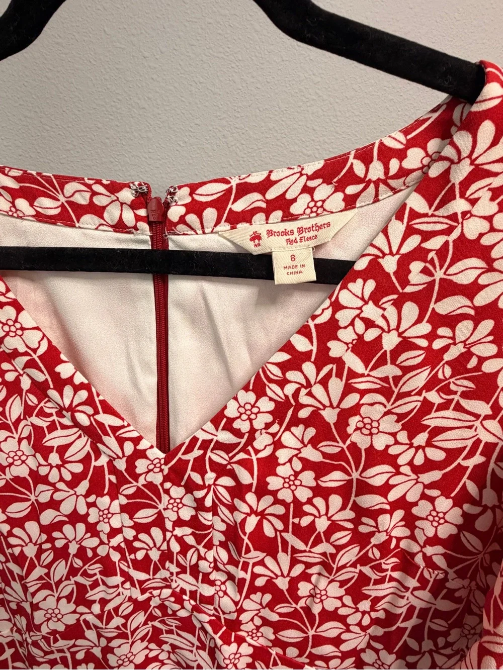 Brooks Brothers bright red